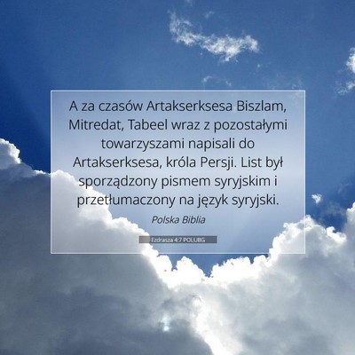 Ezdrasza 4:7 POLUBG Obraz Wersetu Biblijnego