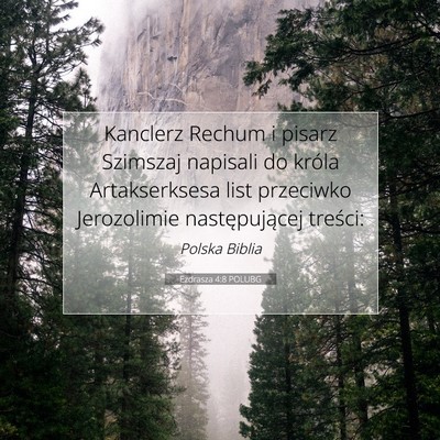 Ezdrasza 4:8 POLUBG Obraz Wersetu Biblijnego