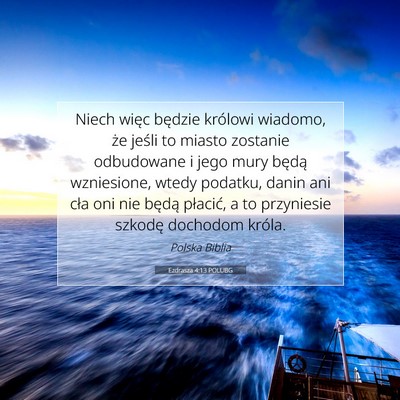Ezdrasza 4:13 POLUBG Obraz Wersetu Biblijnego
