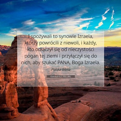 Ezdrasza 6:21 POLUBG Obraz Wersetu Biblijnego