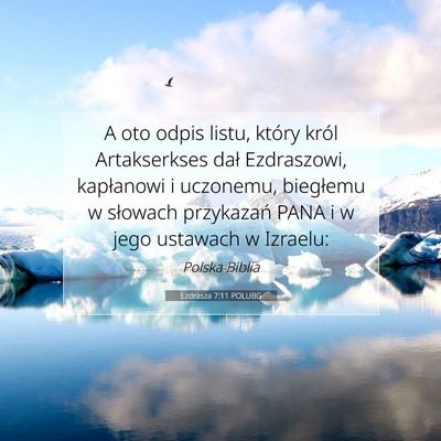 Ezdrasza 7:11 POLUBG Obraz Wersetu Biblijnego