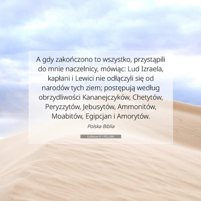 Ezdrasza 9:1 POLUBG Obraz Wersetu Biblijnego