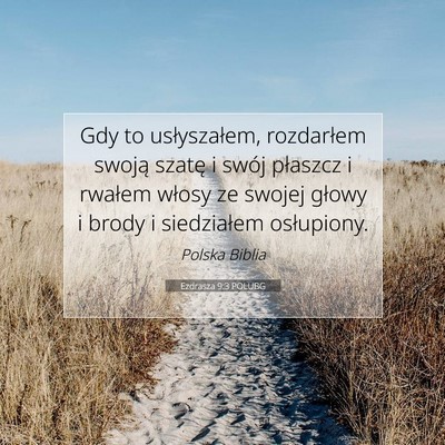 Ezdrasza 9:3 POLUBG Obraz Wersetu Biblijnego