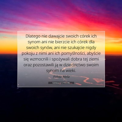 Ezdrasza 9:12 POLUBG Obraz Wersetu Biblijnego