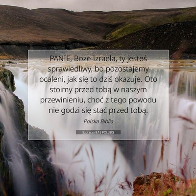 Ezdrasza 9:15 POLUBG Obraz Wersetu Biblijnego