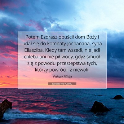 Ezdrasza 10:6 POLUBG Obraz Wersetu Biblijnego