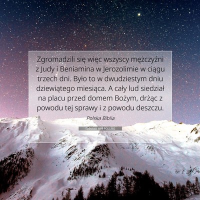 Ezdrasza 10:9 Werset Biblijny Wyjaśniony