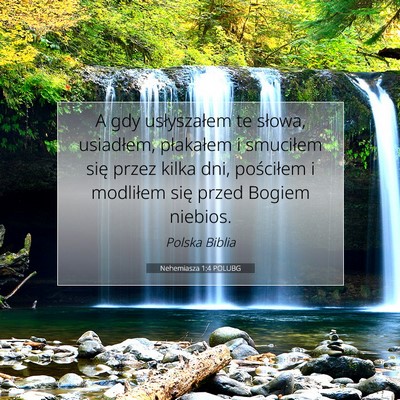 Nehemiasza 1:4 POLUBG Obraz Wersetu Biblijnego