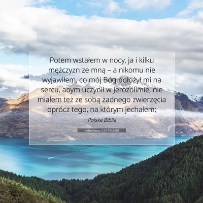 Nehemiasza 2:12 POLUBG Obraz Wersetu Biblijnego