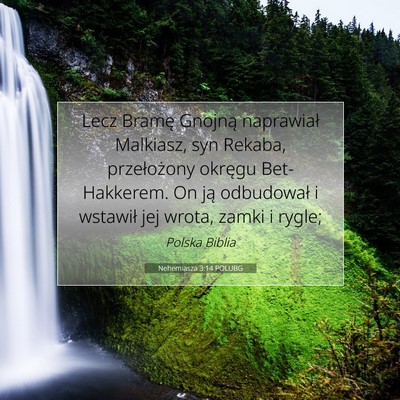 Nehemiasza 3:14 Werset Biblijny Wyjaśniony