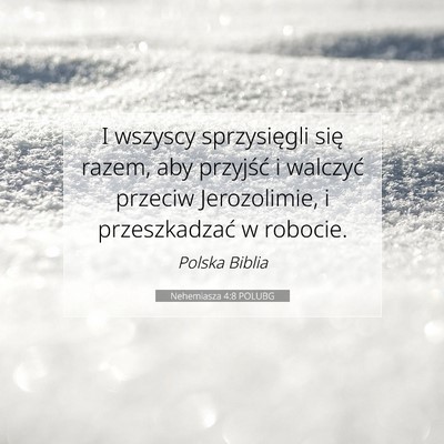 Nehemiasza 4:8 POLUBG Obraz Wersetu Biblijnego