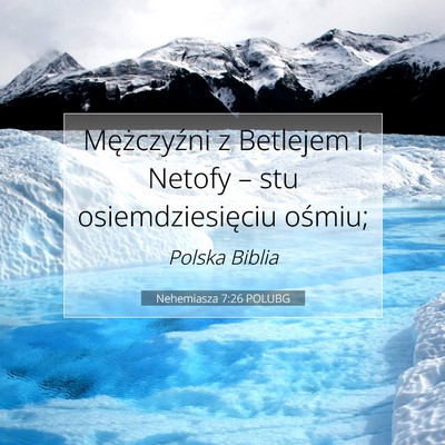 Nehemiasza 7:26 POLUBG Obraz Wersetu Biblijnego