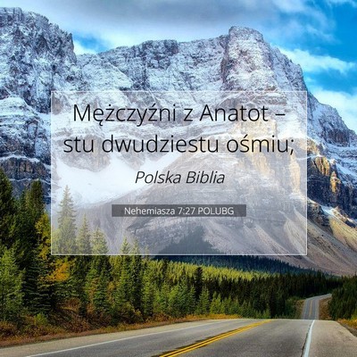 Nehemiasza 7:27 POLUBG Obraz Wersetu Biblijnego