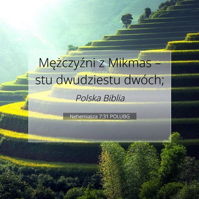 Nehemiasza 7:31 POLUBG Obraz Wersetu Biblijnego