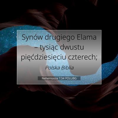 Nehemiasza 7:34 POLUBG Obraz Wersetu Biblijnego
