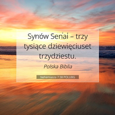 Nehemiasza 7:38 POLUBG Obraz Wersetu Biblijnego