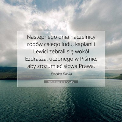 Nehemiasza 8:13 POLUBG Obraz Wersetu Biblijnego
