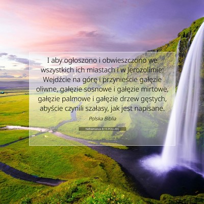 Nehemiasza 8:15 POLUBG Obraz Wersetu Biblijnego