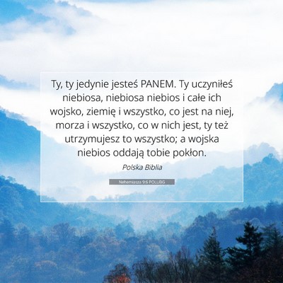 Nehemiasza 9:6 POLUBG Obraz Wersetu Biblijnego