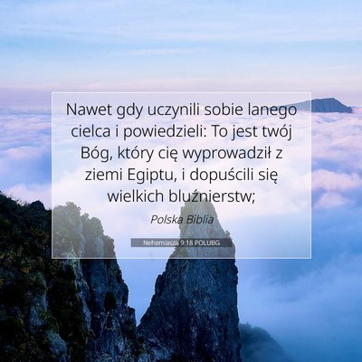 Nehemiasza 9:18 POLUBG Obraz Wersetu Biblijnego