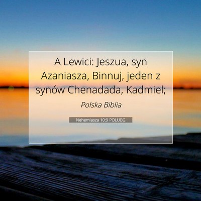 Nehemiasza 10:9 POLUBG Obraz Wersetu Biblijnego