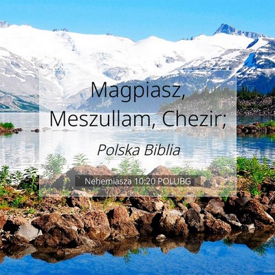 Nehemiasza 10:20 POLUBG Obraz Wersetu Biblijnego