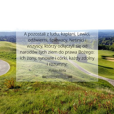 Nehemiasza 10:28 POLUBG Obraz Wersetu Biblijnego