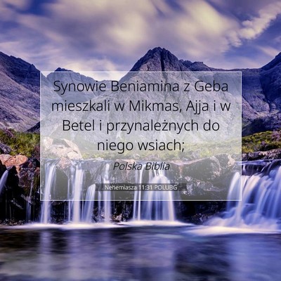 Nehemiasza 11:31 Werset Biblijny Wyjaśniony