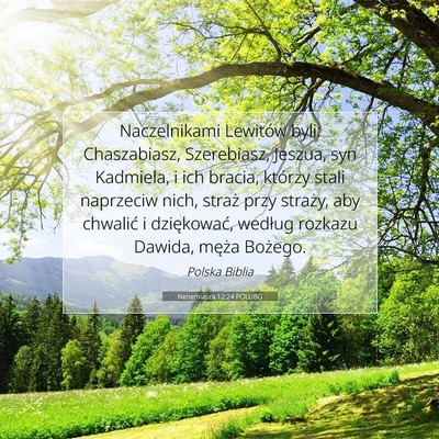 Nehemiasza 12:24 POLUBG Obraz Wersetu Biblijnego