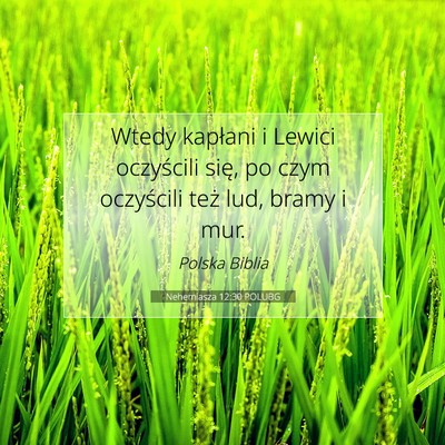 Nehemiasza 12:30 POLUBG Obraz Wersetu Biblijnego