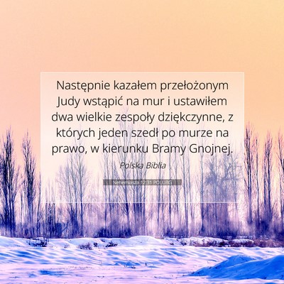 Nehemiasza 12:31 POLUBG Obraz Wersetu Biblijnego