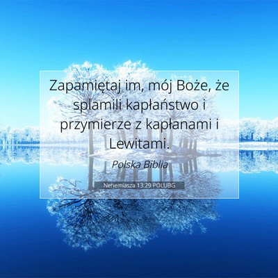 Nehemiasza 13:29 POLUBG Obraz Wersetu Biblijnego