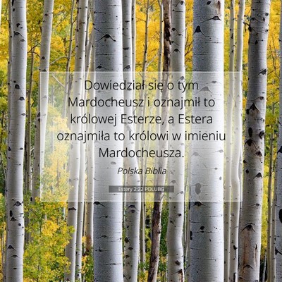 Estery 2:22 Werset Biblijny Wyjaśniony