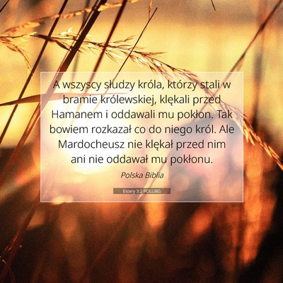 Estery 3:2 POLUBG Obraz Wersetu Biblijnego