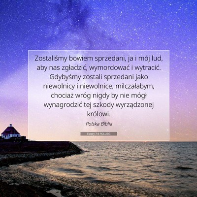 Estery 7:4 Werset Biblijny Wyjaśniony