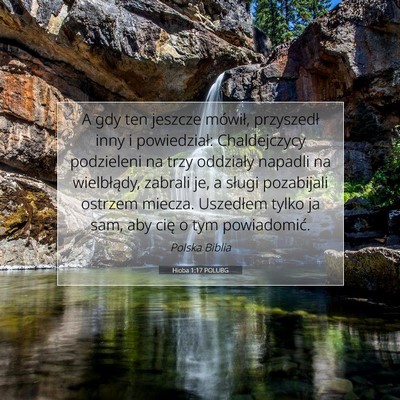 Hioba 1:17 POLUBG Obraz Wersetu Biblijnego