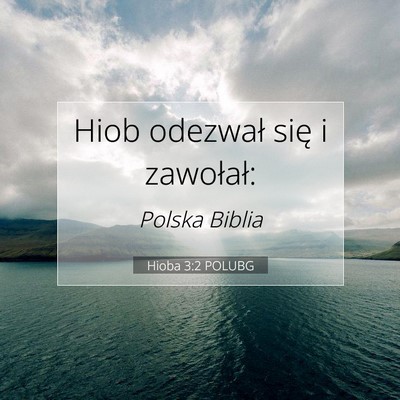 Hioba 3:2 Werset Biblijny Wyjaśniony