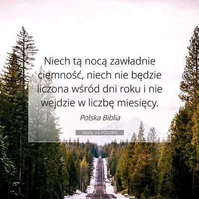 Hioba 3:6 Werset Biblijny Wyjaśniony