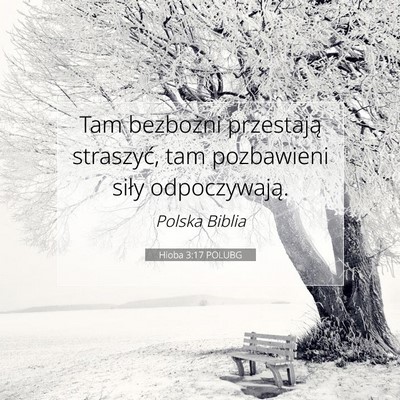 Hioba 3:17 POLUBG Obraz Wersetu Biblijnego