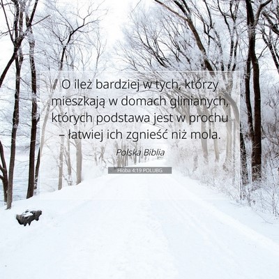 Hioba 4:19 POLUBG Obraz Wersetu Biblijnego
