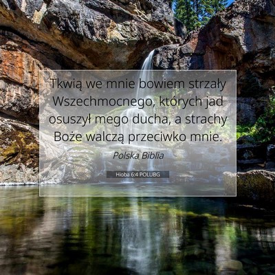 Hioba 6:4 POLUBG Obraz Wersetu Biblijnego