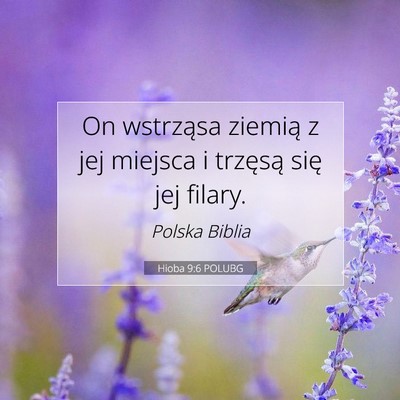 Hioba 9:6 POLUBG Obraz Wersetu Biblijnego