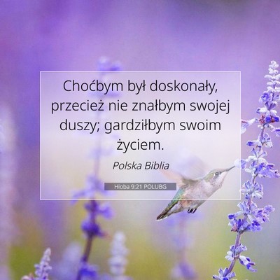 Hioba 9:21 POLUBG Obraz Wersetu Biblijnego
