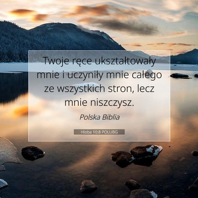 Hioba 10:8 POLUBG Obraz Wersetu Biblijnego