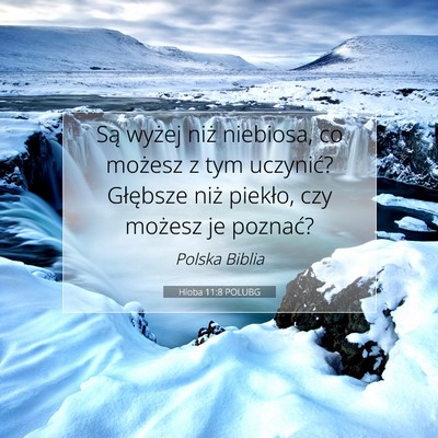 Hioba 11:8 POLUBG Obraz Wersetu Biblijnego