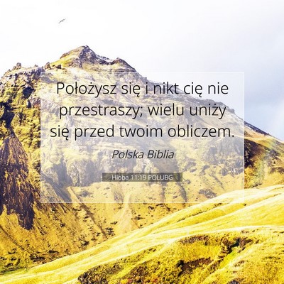 Hioba 11:19 POLUBG Obraz Wersetu Biblijnego