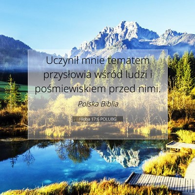 Hioba 17:6 POLUBG Obraz Wersetu Biblijnego