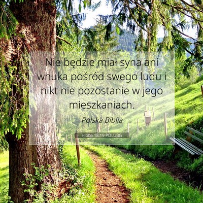 Hioba 18:19 POLUBG Obraz Wersetu Biblijnego