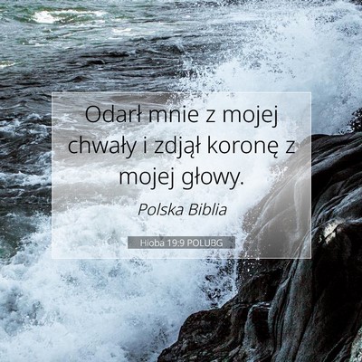 Hioba 19:9 POLUBG Obraz Wersetu Biblijnego