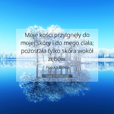 Hioba 19:20 POLUBG Obraz Wersetu Biblijnego
